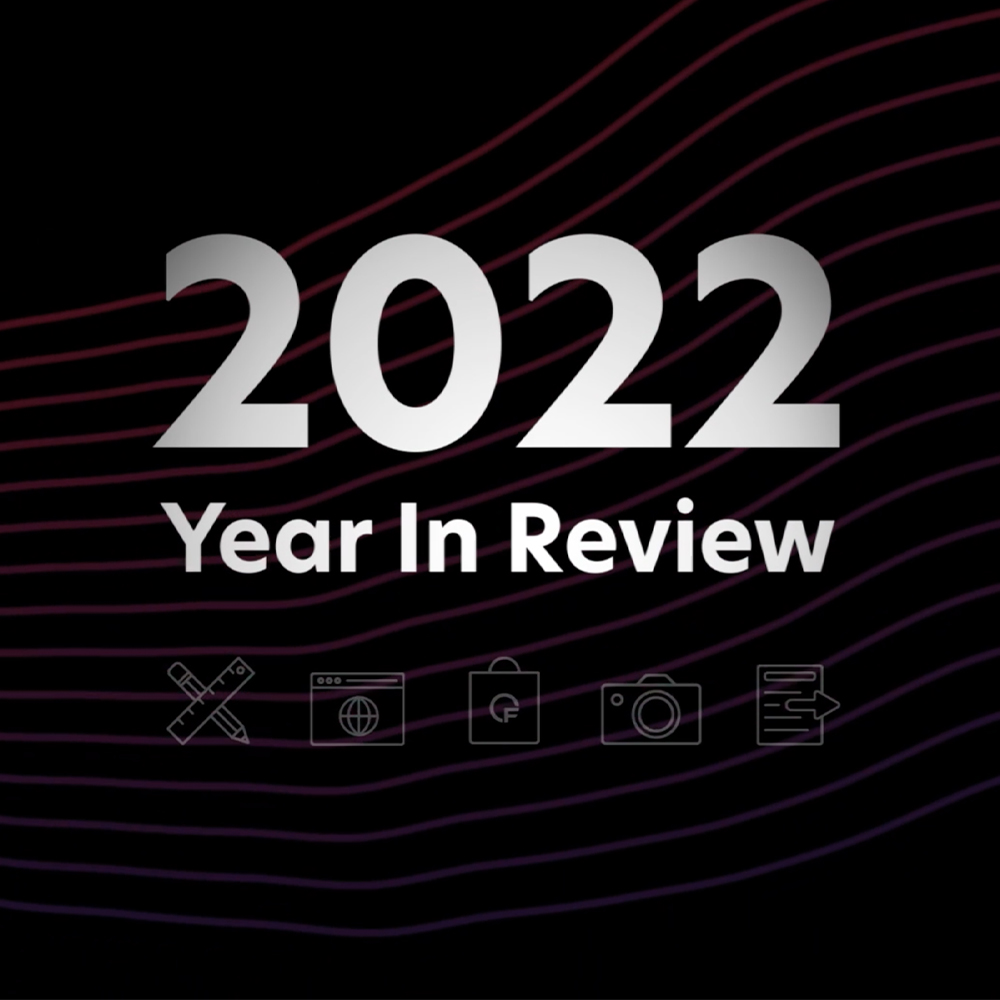 futuristic graphic that says: "2022 Year In Review"