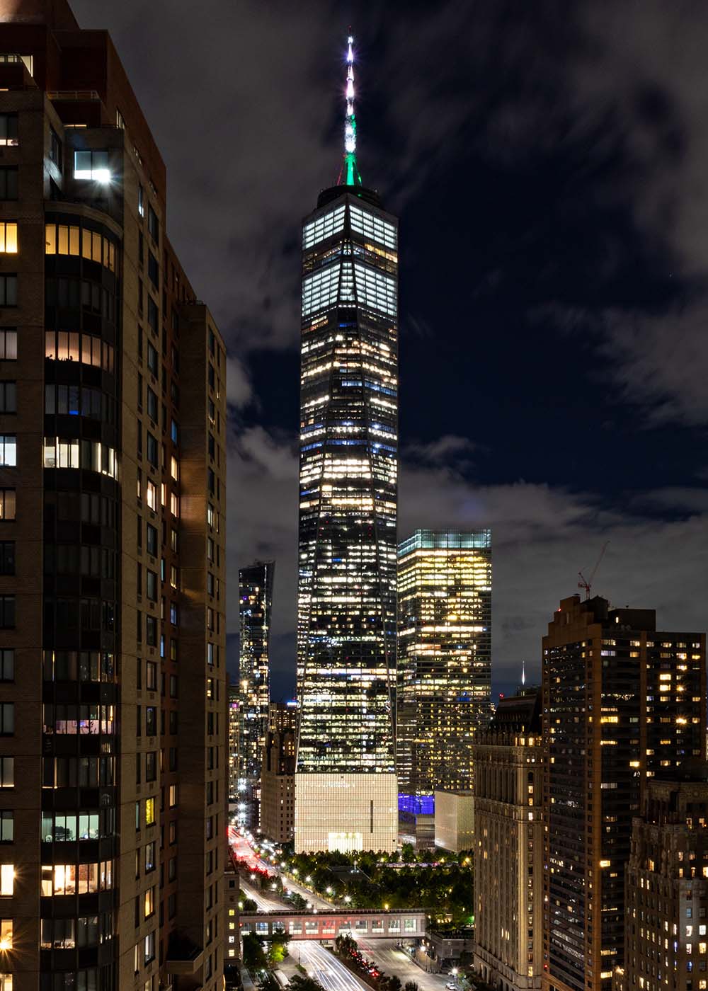 World Trade Center at night
