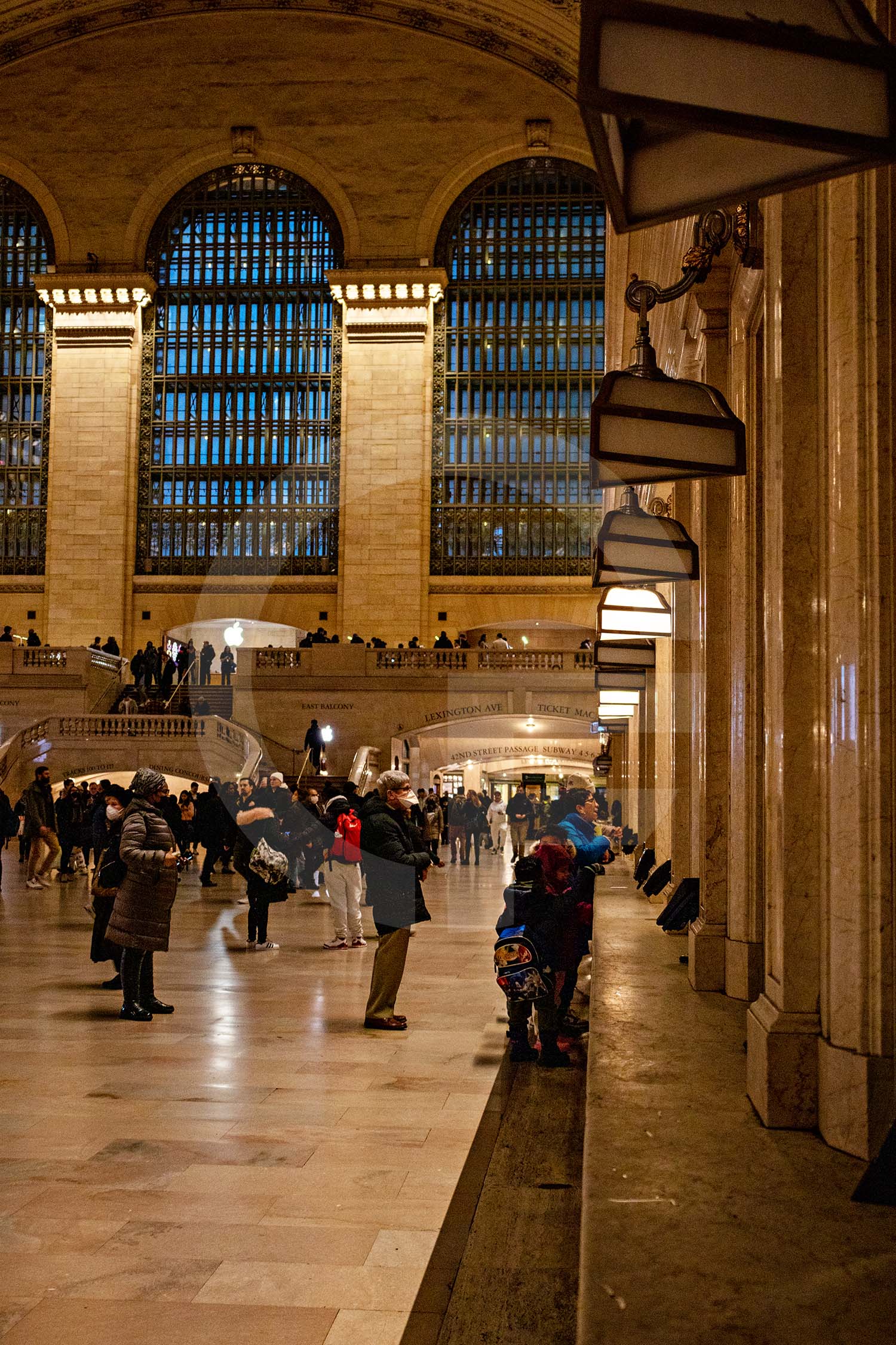 people in Grand Central Station
