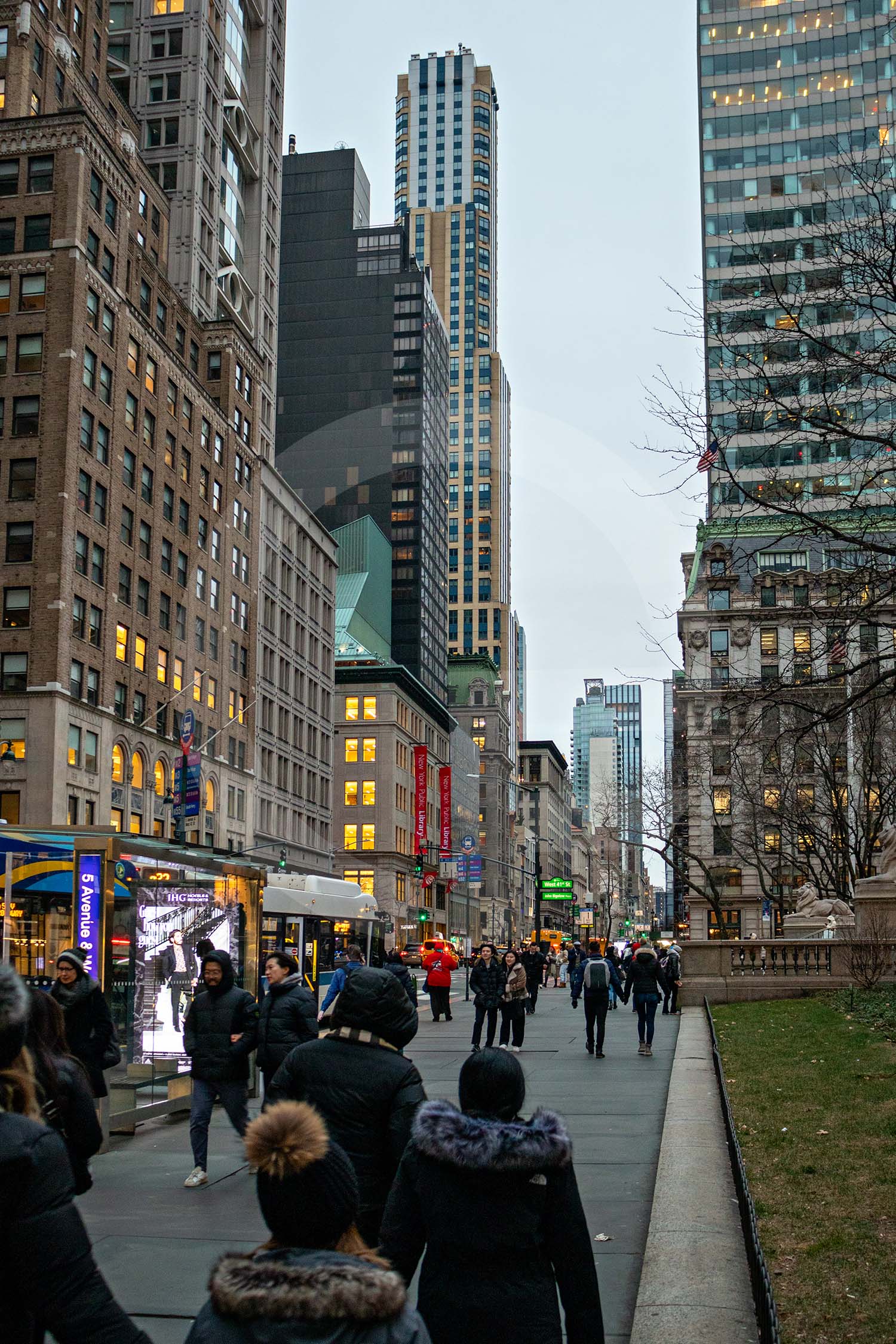 busy street in New York City